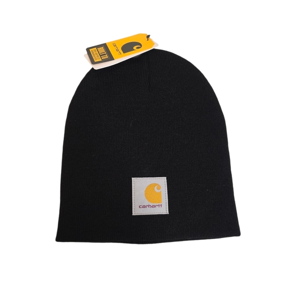 NWT Carhartt Black Knit Hat Cap Beanie AH0205-M, Mayo Clinic Logo, Unisex - Picture 1 of 4